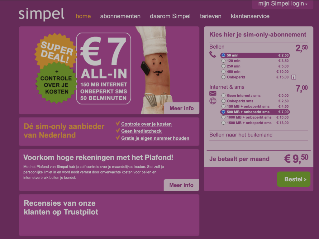 simpel website 2014