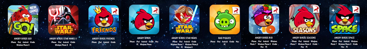 Angry Birds apps