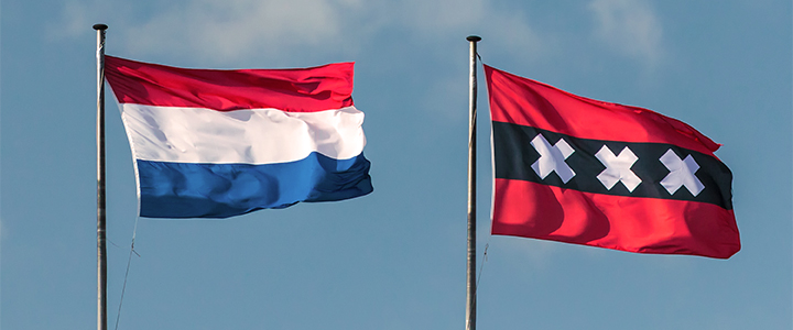 Amsterdam flag, dutch flag