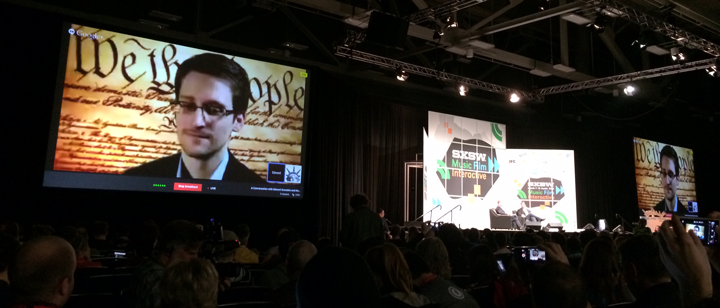 Snowden via Google Hangouts